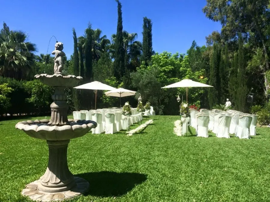 Patio empedrado